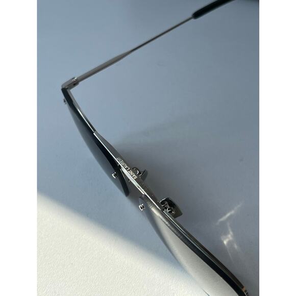 NEW Saint Laurent SL309M Aviator Sunglasses in Silver Grey - Picture 8 of 9
